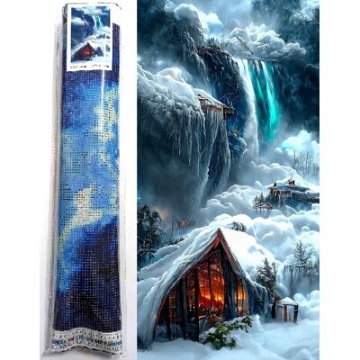 NORIMPEX Chata v zime 80 × 40 cm NORIMPEX Chata v zime 80 × 40 cm