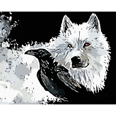 Diamondi – PES A HAVRAN, 40 × 50 cm, napnuté plátno na rám Diamondi – PES A HAVRAN, 40 × 50 cm, napnuté plátno na rám