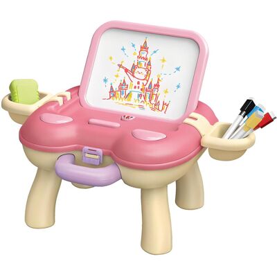Aga4Kids Detská tabuľa so stolíkom ružová Aga4Kids Detská tabuľa so stolíkom ružová