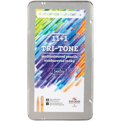 Koh-i-noor Magic 3442/N12 Trojhranné pastelky TR 11, 100 % drevo 11 + 1 ks Koh-i-noor Magic 3442/N12 Trojhranné pastelky TR 11, 100 % drevo 11 + 1 ks