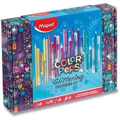 MAPED Glitter 31dielny výtvarný kufrík MAPED Glitter 31dielny výtvarný kufrík