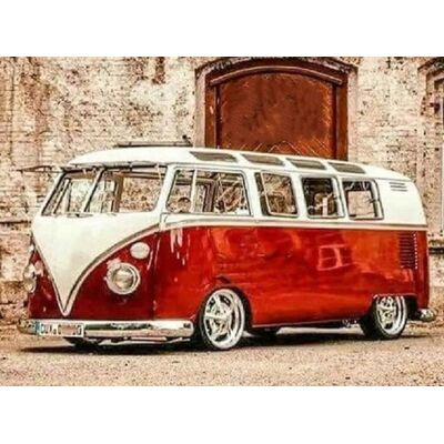 Norimpex Červený Volkswagen 30 × 40 cm Norimpex Červený Volkswagen 30 × 40 cm