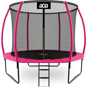 Aga SPORT EXCLUSIVE Trampolína 305 cm Ružová + ochranná sieť + rebrík Aga SPORT EXCLUSIVE Trampolína 305 cm Ružová + ochranná sieť + rebrík