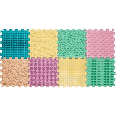 Empt Masážna podložka Puzzle Mix Pastel 8 prvkov Empt Masážna podložka Puzzle Mix Pastel 8 prvkov