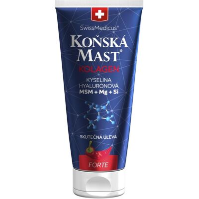 Herbamedicus SwissMedicus Konská Masť s Kolagénom Forte Hrejivá 200 ml Herbamedicus SwissMedicus Konská Masť s Kolagénom Forte Hrejivá 200 ml