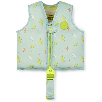 Saro Baby Plavecká neoprénová vesta s UV ochranou (3 – 6 r) Tropicool Green Saro Baby Plavecká neoprénová vesta s UV ochranou (3 – 6 r) Tropicool Green