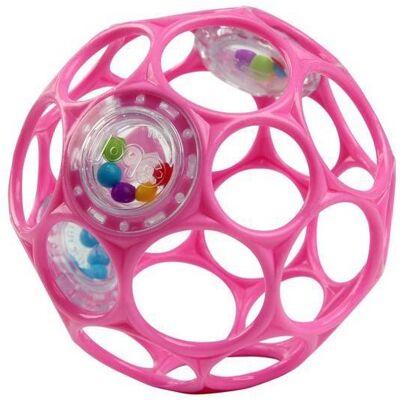 Oball RATTLE 10 cm 0 mes.+ dark pink Oball RATTLE 10 cm 0 mes.+ dark pink