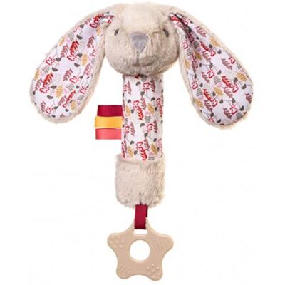 BabyOno plyšová pískacia hračka Rabbit Milly s hryzadlom krémová BabyOno plyšová pískacia hračka Rabbit Milly s hryzadlom krémová