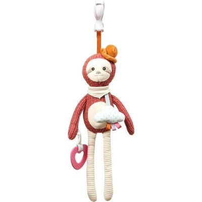 Babyono Hračka edukačná závesná s hryzadlom leňochod Leon 0m+ Babyono Hračka edukačná závesná s hryzadlom leňochod Leon 0m+