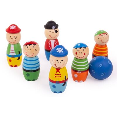 Bigjigs Toys Drevené kolky – Piráti Bigjigs Toys Drevené kolky – Piráti