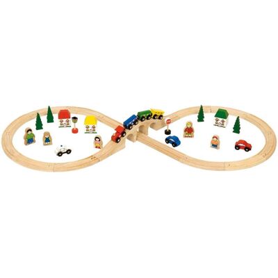 Bigjigs Toys Bigjigs Drevené vláčkodráhy – Osmička 25 dielov Bigjigs Toys Bigjigs Drevené vláčkodráhy – Osmička 25 dielov