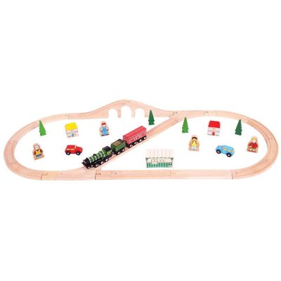 Bigjigs Toys Drevené vláčikové dráhy – Flying Scotsman Bigjigs Toys Drevené vláčikové dráhy – Flying Scotsman