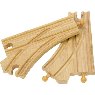 Bigjigs Toys Bigjigs Štandardné výhybky 2 ks Bigjigs Toys Bigjigs Štandardné výhybky 2 ks