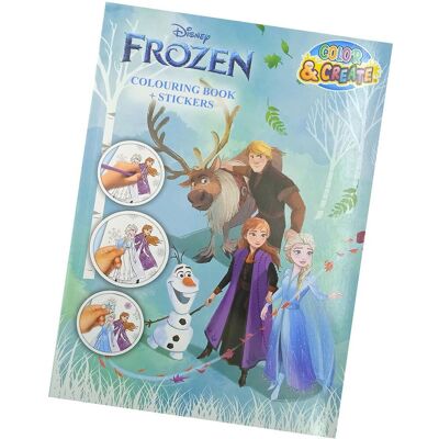 Maxi omaľovánky Disney so samolepkami – Frozen Maxi omaľovánky Disney so samolepkami – Frozen