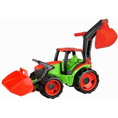 Lena Traktor s lyžicou a bagrom zeleno-červený Lena Traktor s lyžicou a bagrom zeleno-červený