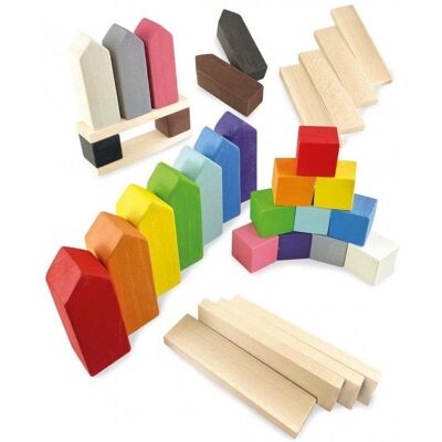 Ulanik Montessori drevená súprava Domčeky Ulanik Montessori drevená súprava Domčeky