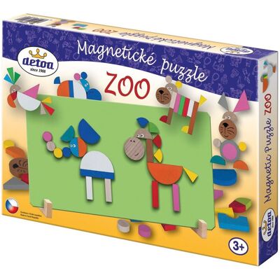 Detoa Drevené hračky - Magnetické puzzle ZOO Detoa Drevené hračky - Magnetické puzzle ZOO