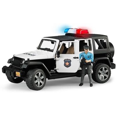 Bruder 2526 Jeep Wrangler Polícia s figúrkou policistu Bruder 2526 Jeep Wrangler Polícia s figúrkou policistu