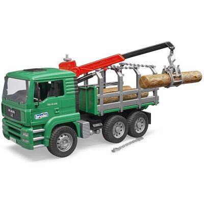 Bruder 2769 Nákladné auto MAN TGA Timber s nakladacím ramenom a 3 kmeňmi Bruder 2769 Nákladné auto MAN TGA Timber s nakladacím ramenom a 3 kmeňmi