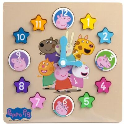 PEPPA PIG – Drevené výukové hodiny PEPPA PIG – Drevené výukové hodiny