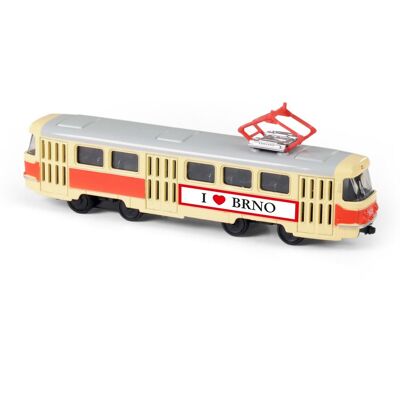 RAPPA Kovová česká retro električka Brno 16 cm RAPPA Kovová česká retro električka Brno 16 cm