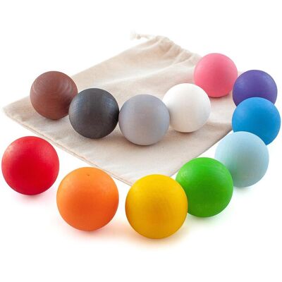 Ulanik Drevené guľôčky 12 balls 4 cm Ulanik Drevené guľôčky 12 balls 4 cm