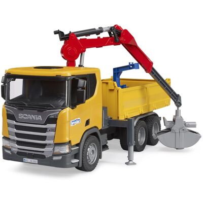 Bruder 03551 Nákladné auto Scania Super 560R so žeriavom a paletami Bruder 03551 Nákladné auto Scania Super 560R so žeriavom a paletami