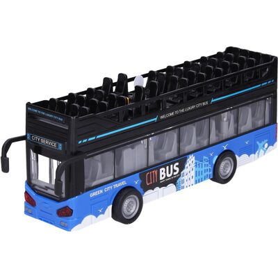 Wiky Autobus dvojposchodový vyhliadkový s efektmi 28 cm Wiky Autobus dvojposchodový vyhliadkový s efektmi 28 cm