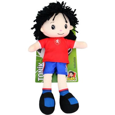MaDe Textilná bábika Toník, futbalista 40 cm, český hlas, karta MaDe Textilná bábika Toník, futbalista 40 cm, český hlas, karta