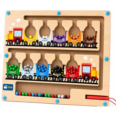iMex Toys Montessori magnetické bludisko z dreva – učenie farieb a počítanie iMex Toys Montessori magnetické bludisko z dreva – učenie farieb a počítanie