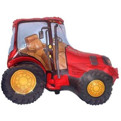 FLEXMETAL Balón fóliový 60 cm traktor – farma – červený FLEXMETAL Balón fóliový 60 cm traktor – farma – červený