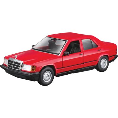 Bburago Mercedes-Benz 190E 1987 1 : 24 červený Bburago Mercedes-Benz 190E 1987 1 : 24 červený