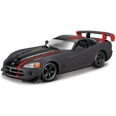 Bburago Dodge Viper SRT 10 ACR 1 : 24 strieborný Bburago Dodge Viper SRT 10 ACR 1 : 24 strieborný
