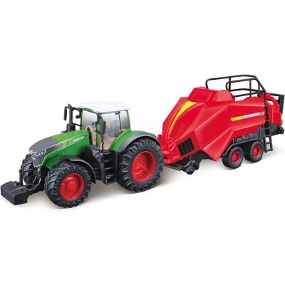 Bburago Fendt 1050 Vario s lisom na balíky 1 : 50 Bburago Fendt 1050 Vario s lisom na balíky 1 : 50