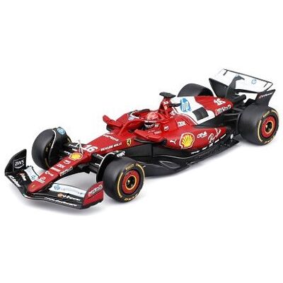 Bburago Race F1 v dekoratívnom boxe, Ferrari SF-25.2025, 16 Charles Leclerc, 1:43 Bburago Race F1 v dekoratívnom boxe, Ferrari SF-25.2025, 16 Charles Leclerc, 1:43