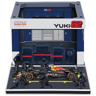 Bburago Formula Racing F1 Pit Pass sada Oracle Red Bull Racing RB21.2025, 22 Yuki Tsunoda, 1 : 43 Bburago Formula Racing F1 Pit Pass sada Oracle Red Bull Racing RB21.2025, 22 Yuki Tsunoda, 1 : 43