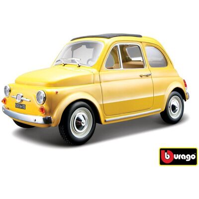 Bburago Fiat 500 F 1965 Yellow Bburago Fiat 500 F 1965 Yellow