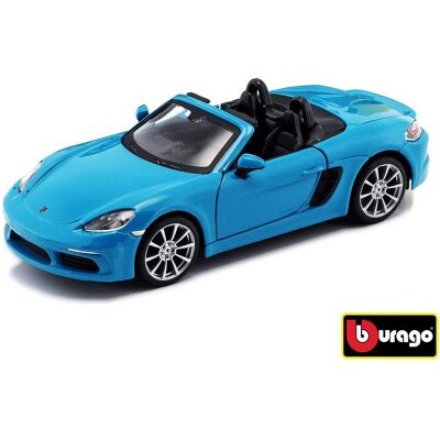 Bburago Porsche 718 Boxster Blue Bburago Porsche 718 Boxster Blue