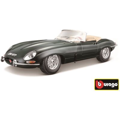 Bburago Jaguar E Cabriolet (1961) Green Bburago Jaguar E Cabriolet (1961) Green