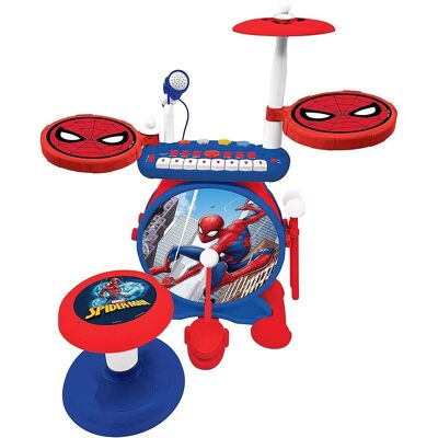 Lexibook Spider-man Sada elektrických bubnov so sedadlom Lexibook Spider-man Sada elektrických bubnov so sedadlom