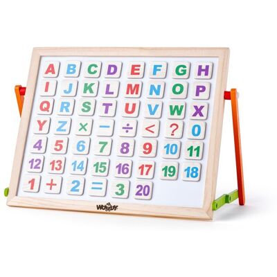 Woody Magnetická tabuľka ABC na stôl Woody Magnetická tabuľka ABC na stôl