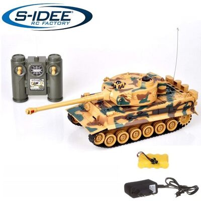 S-Idee Bojujúci tank Tiger 1 2,4 GHz s infra delom, 1 : 28 S-Idee Bojujúci tank Tiger 1 2,4 GHz s infra delom, 1 : 28