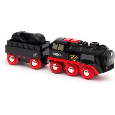 Brio World 33884 Parná lokomotíva s vodnou nádržou na batérie Brio World 33884 Parná lokomotíva s vodnou nádržou na batérie