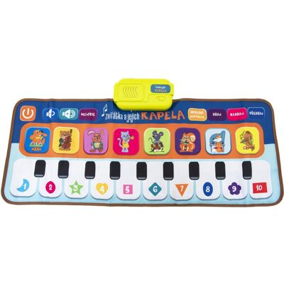 Teddies Elektronická hracia podložka pianko Zvieratká a ich kapela Teddies Elektronická hracia podložka pianko Zvieratká a ich kapela