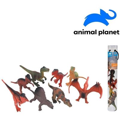 Made Zvieratká v tube – dinosaury, 7 – 11 cm, mobilná aplikácia na zobrazenie zvieratiek, 8 ks Made Zvieratká v tube – dinosaury, 7 – 11 cm, mobilná aplikácia na zobrazenie zvieratiek, 8 ks