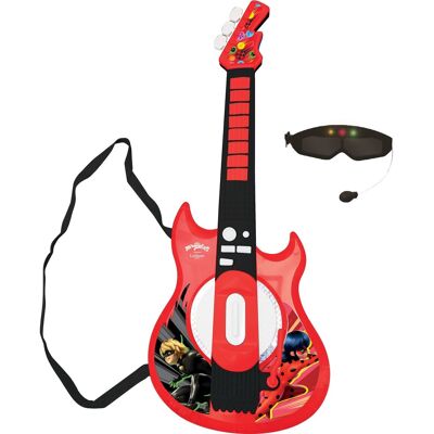 Lexibook Miraculous Elektronická svetelná gitara s mikrofónom v tvare okuliarov Lexibook Miraculous Elektronická svetelná gitara s mikrofónom v tvare okuliarov