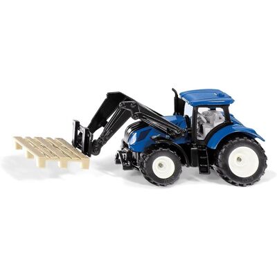 Siku Blister – traktor New Holland s paletovými vidlami a paletou Siku Blister – traktor New Holland s paletovými vidlami a paletou