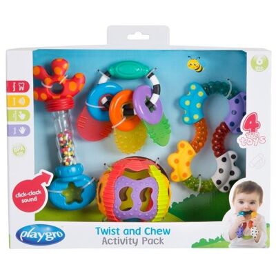 Playgro Darčeková súprava s hrkálkami a hryzadlami Playgro Darčeková súprava s hrkálkami a hryzadlami