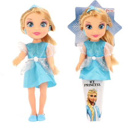 Teddies Bábika princezná Ľadové kráľovstvo v kornúte Teddies Bábika princezná Ľadové kráľovstvo v kornúte
