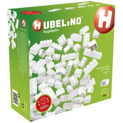 Hubelino Guľôčková dráha – kocky biele 120 ks Hubelino Guľôčková dráha – kocky biele 120 ks